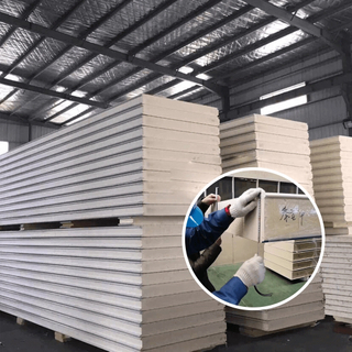 Continuous panel blended polyol